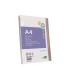 Recambio liderpapel a4 20050 hojas 90g m2 cuadro 5 mm 4 taladros bandas de 5 colores