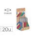 Boligrafo parker jotter originals recycled anos 90 expositor 20 unidades con 5 colores surtidos