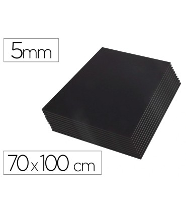 Carton pluma liderpapel negro doble cara 70x100cm espesor 5 mm