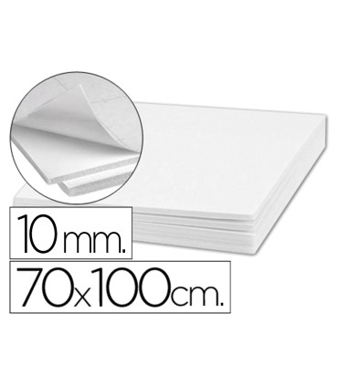 Carton pluma liderpapel blanco adhesivo 1 cara 70x100cm espesor 10 mm