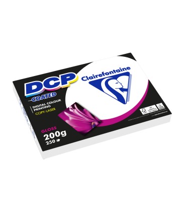 Papel fotocopiadora color dcp coated glossy din a3 200 gramos paquete de 250 hojas