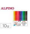 Rotulador alpino textil marker color experience estuche de 10 unidades colores surtidos