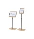 Expositor rocada de suelo serie natural magnetico rotativo 360 altura ajustable din a3