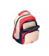 Cartera escolar liderpapel moc hila multibolsillo infantil azul marino rojo beige 350x110x270 mm