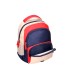 Cartera escolar liderpapel moc hila multibolsillo infantil azul marino rojo beige 350x110x270 mm