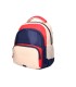 Cartera escolar liderpapel moc hila multibolsillo infantil azul marino rojo beige 350x110x270 mm