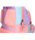 Cartera escolar liderpapel moc hila multibolsillo infantil azul rosa morado 350x110x270 mm