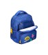 Cartera escolar liderpapel moc hila multibolsillo infantil dino azul 350x110x270 mm