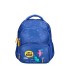 Cartera escolar liderpapel moc hila multibolsillo infantil dino azul 350x110x270 mm