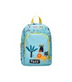 Cartera escolar liderpapel moc hila infantil safari diseño leon azul 330x100x250 mm