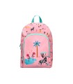 Cartera escolar liderpapel moc hila infantil safari diseño cebra rosa 330x100x250 mm