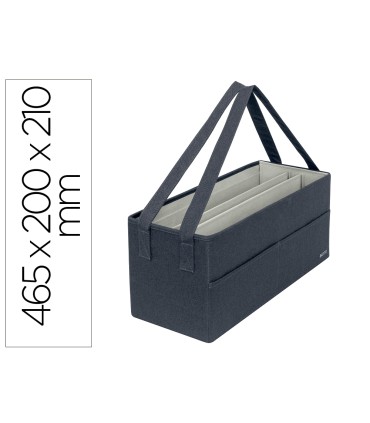 Bolsa de trabajo leitz tela gris 465x200x210 mm