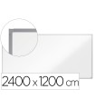 Pizarra blanca nobo essence acero vitrificado magnetica 2400x1200 mm