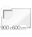 Pizarra blanca nobo essence acero vitrificado magnetica 900x600 mm