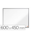 Pizarra blanca nobo essence acero vitrificado magnetica 600x450 mm