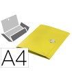 Carpeta leitz recycle gomas tres solapas din a4 polipropileno amarillo