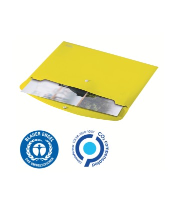 Carpeta leitz recycle portadocumentos broche din a4 polipropileno amarillo