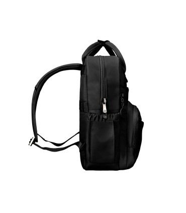 Mochila antartik diseno casual con asa multibolsillo color negro 410x120x290 mm