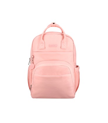 Mochila antartik diseno casual con asa multibolsillo color rosa 410x120x290 mm