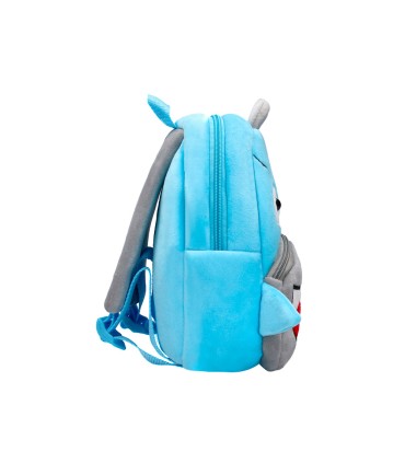 Cartera preescolar liderpapel mochila infantil peluche tiburon 260x100x240 mm