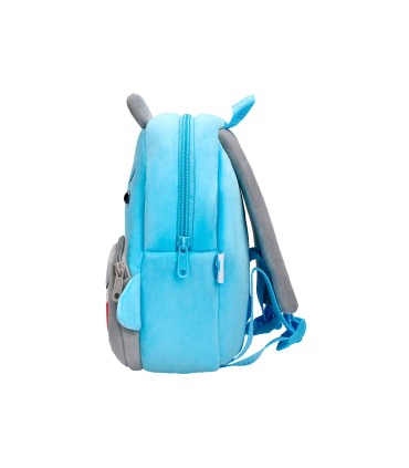 Cartera preescolar liderpapel mochila infantil peluche tiburon 260x100x240 mm