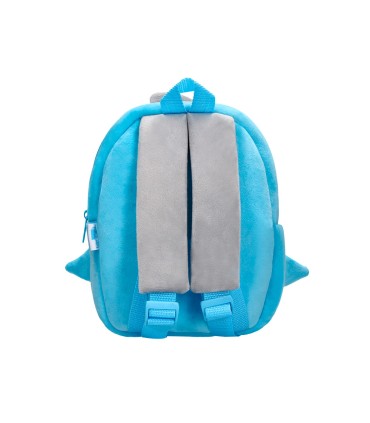 Cartera preescolar liderpapel mochila infantil peluche tiburon 260x100x240 mm