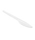 Cuchillo de plastico blanco reutilizable paquete de 100 unidades