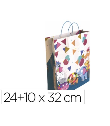 Bolsa para regalo basika ta2304 s botella 2410x32 cm