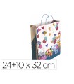 Bolsa para regalo basika ta2304 s botella 24+10x32 cm