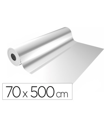 Papel de regalo basika polipropileno transparente bobina ancho 70 cm longitud 50 mt