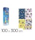 Papel de regalo basika disney rollo ancho 100 cm longitud 3 m disenos surtidos gramaje 50 gr