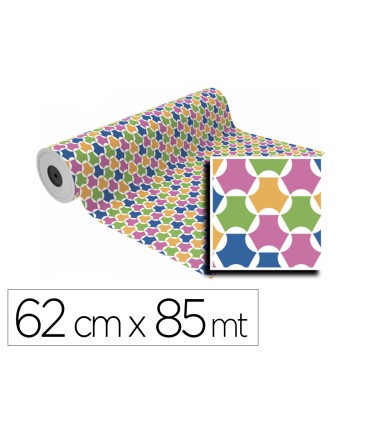 Papel de regalo basika ta2204 c bobina ancho 62 cm longitud 85 m peso 4 kg gramaje 60 gr