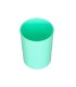 Cubilete portalapices q connect verde menta pastel opaco plastico diametro 75 mm alto 100 mm