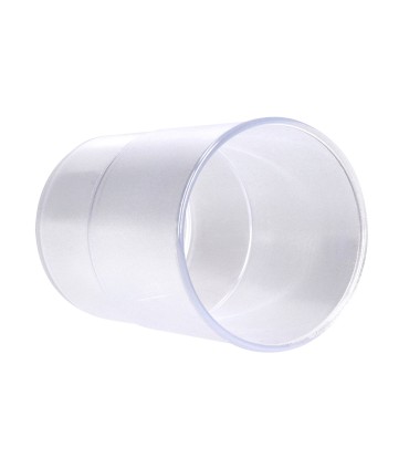 Cubilete portalapices q connect transparente plastico diametro 75 mm alto 100 mm