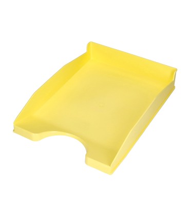 Bandeja sobremesa plastico q connect amarillo pastel opaco 240x70x340mm