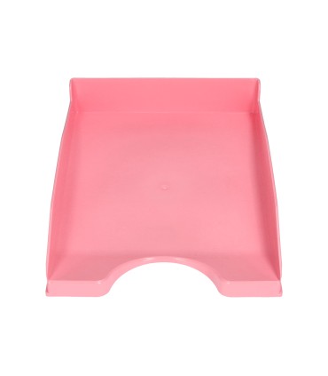 Bandeja sobremesa plastico q connect rosa pastel opaco 240x70x340mm