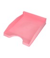 Bandeja sobremesa plastico q-connect rosa pastel opaco 240x70x340mm