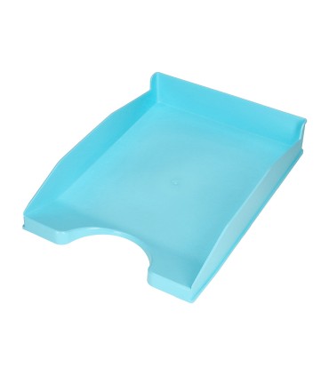 Bandeja sobremesa plastico q connect celeste opaco 240x70x340mm