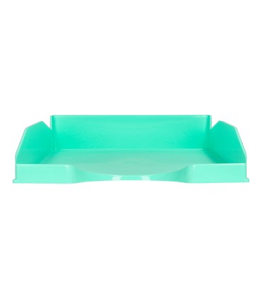 Bandeja sobremesa plastico q connect verde menta opaco 240x70x340mm