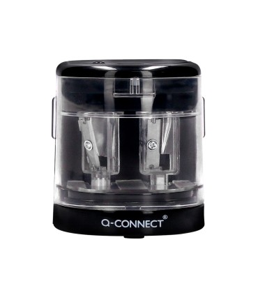 Sacapuntas q connect kf14568 electrico de sobremesa cable usb 4 pilas aa afila cuchilla diametros de 6 a 12mm dos usos