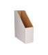 Revistero liderpapel ecouse carton 100 reciclado color blanco 256x100x335 mm