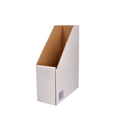 Revistero liderpapel ecouse carton 100 reciclado color blanco 256x100x335 mm