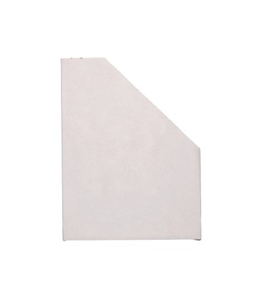 Revistero liderpapel ecouse carton 100 reciclado color blanco 256x100x335 mm