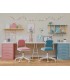 Silla q connect infantil bari escritorio color azul alt max 795 anc 390 prof 350 mm