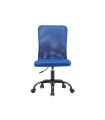 Silla q-connect oficina parma malla sin reposabrazos alt max 990 anc 480 prof 590 color azul