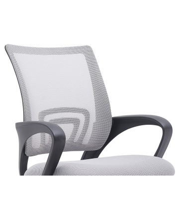 Silla q connect oficina siena malla base metalica alt max 1000 anc 560 prof 570 ruedas premium color blanco gris