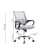 Silla q connect oficina siena malla base metalica alt max 1000 anc 560 prof 570 ruedas premium color blanco gris