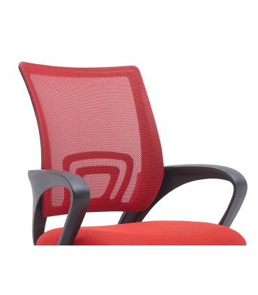 Silla q connect oficina siena malla base metalica alt max 1000 anc 560 prof 570 ruedas premium color negro rojo