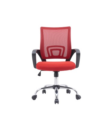 Silla q connect oficina siena malla base metalica alt max 1000 anc 560 prof 570 ruedas premium color negro rojo