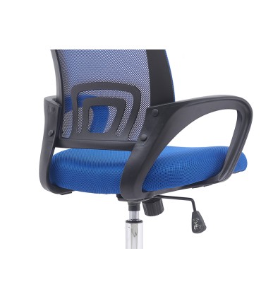 Silla q connect oficina siena malla base metalica alt max 1000 anc 560 prof 570 ruedas premium color negro azul